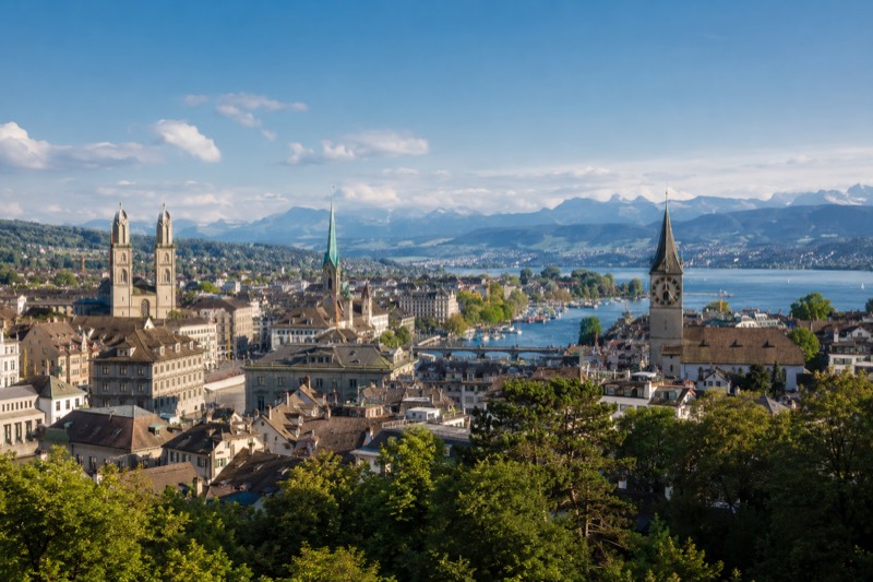 Stadtansicht von Zürich